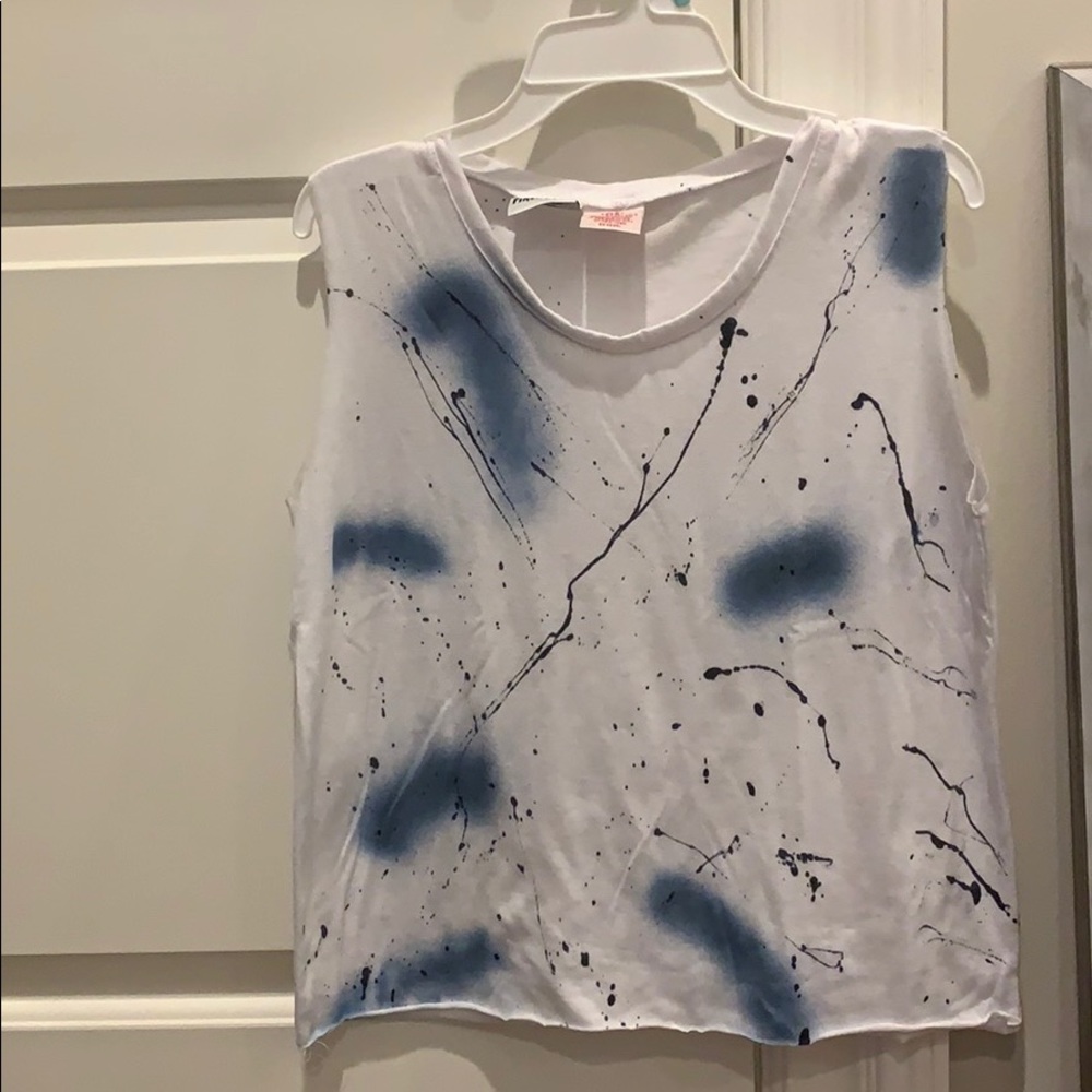 Splatter paint tie die firehouse tanktop